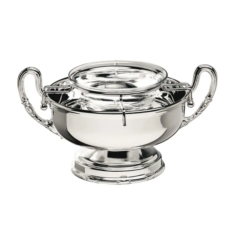 Broggi Rubans Collection Silver Plated Caviar Bowl Rubans Ø 16 cm H.9.5 cm