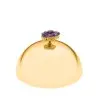 Designer Golden Plated Stainless Steel Cloche with Amethyst Stone