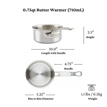 Hestan 12cm/0.75qt Open Butter Warmer - Set of 2