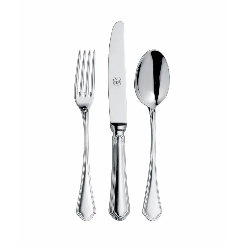 Broggi Medici Collection Stainless Steel Dessert Knife Solid Handle - Set of 12