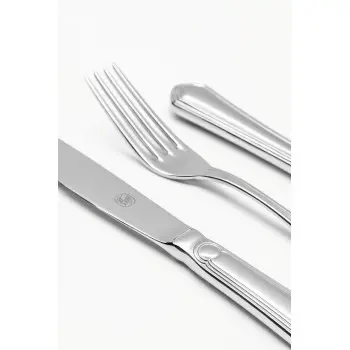 Broggi Medici Collection Silver Plated Dessert Knife Hollow Handle - Set of 12