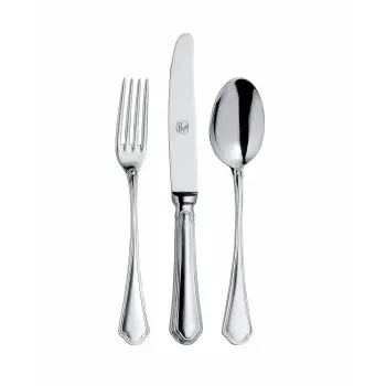 Broggi Medici Collection Stainless Steel Dessert Knife Hollow Handle - Set of 12