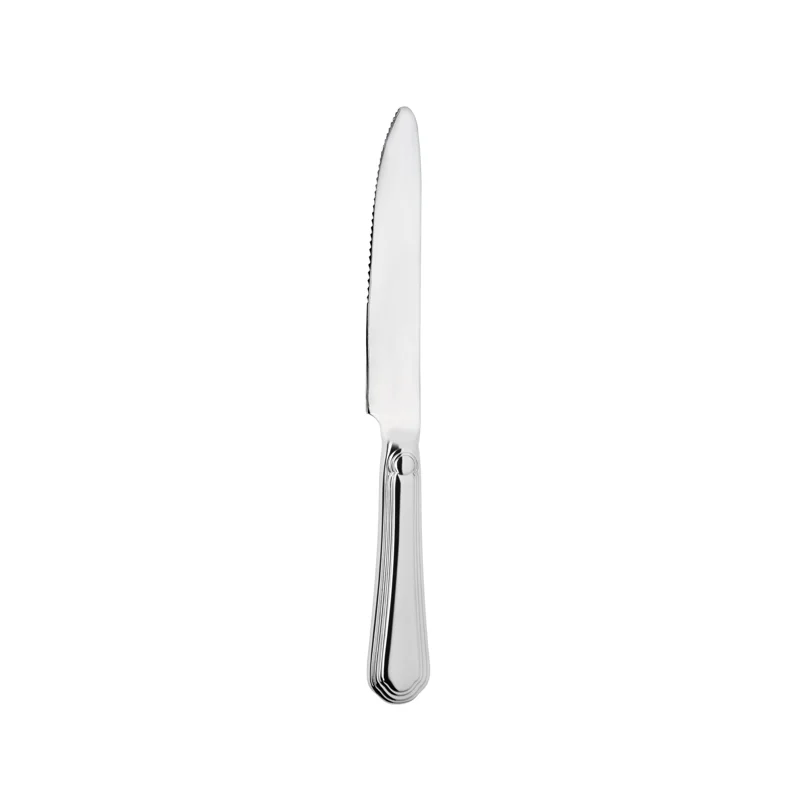 Broggi Medici Collection Stainless Steel Steak Knife Solid Handle - Set of 12