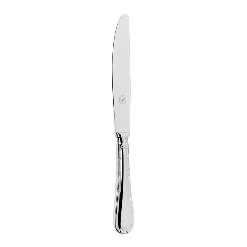 Broggi Rubans Collection Silver Plated Dessert Knife Solid Handle - Set of 12