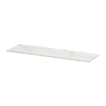 Cal-Mil White Marble 20 x 6 Tray