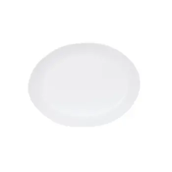 Cal-Mil Bali Oval Platter - 12 x 16 White