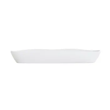 Cal-Mil Bali Oval Platter - 4 x 12 White