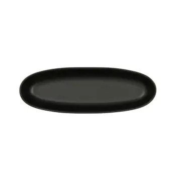 Cal-Mil Bali Oval Platter - 4 x 12 Black