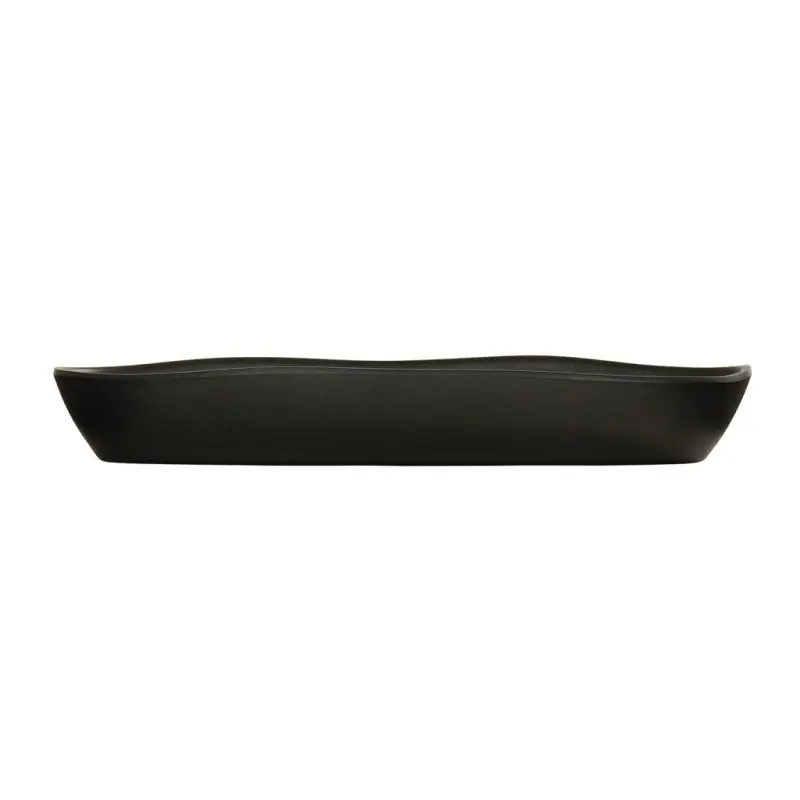 Cal-Mil Bali Oval Platter - 4 x 12 Black Cal-Mil Bali Oval Platter - 4 x 12 Black