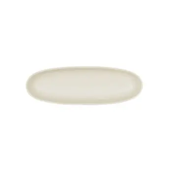 Cal-Mil Bali Oval Platter - 4 x 12 Ivory