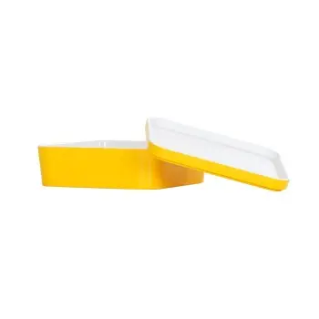 Cal-Mil 8.25" Square Bento Box - Yellow