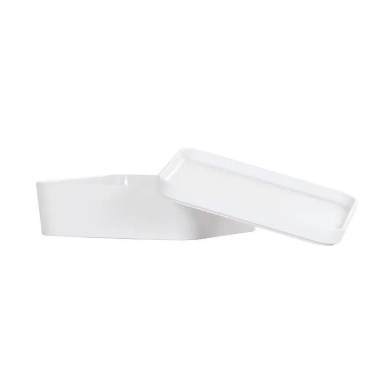 Cal-Mil 8.25" Square Bento Box - White Cal-Mil 8.25" Square Bento Box - White