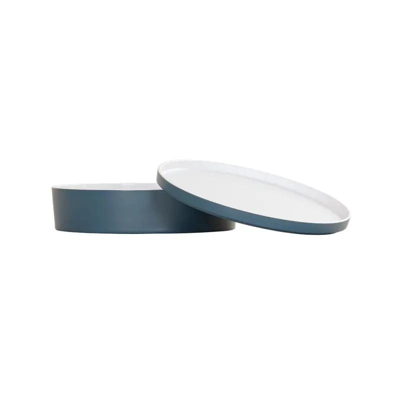 Cal-Mil 10.5" Round Bento - Stone Blue Cal-Mil 10.5" Round Bento - Stone Blue