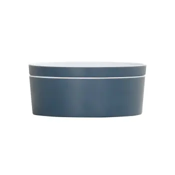 Cal-Mil 7" Round Bento Box - Stone Blue