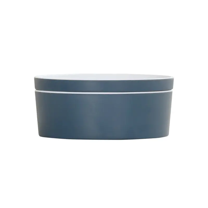 Cal-Mil 7" Round Bento Box - Stone Blue