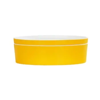 Cal-Mil 9" Round Bento Box - Yellow