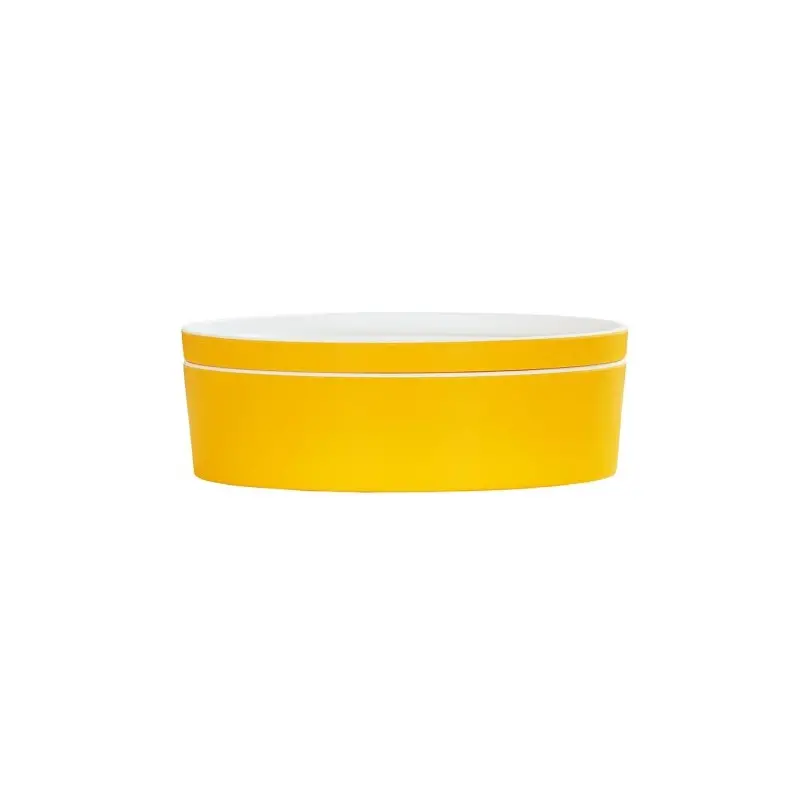 Cal-Mil 9" Round Bento Box - Yellow