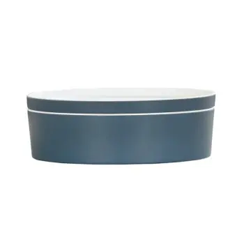 Cal-Mil 9" Round Bento Box - Stone Blue