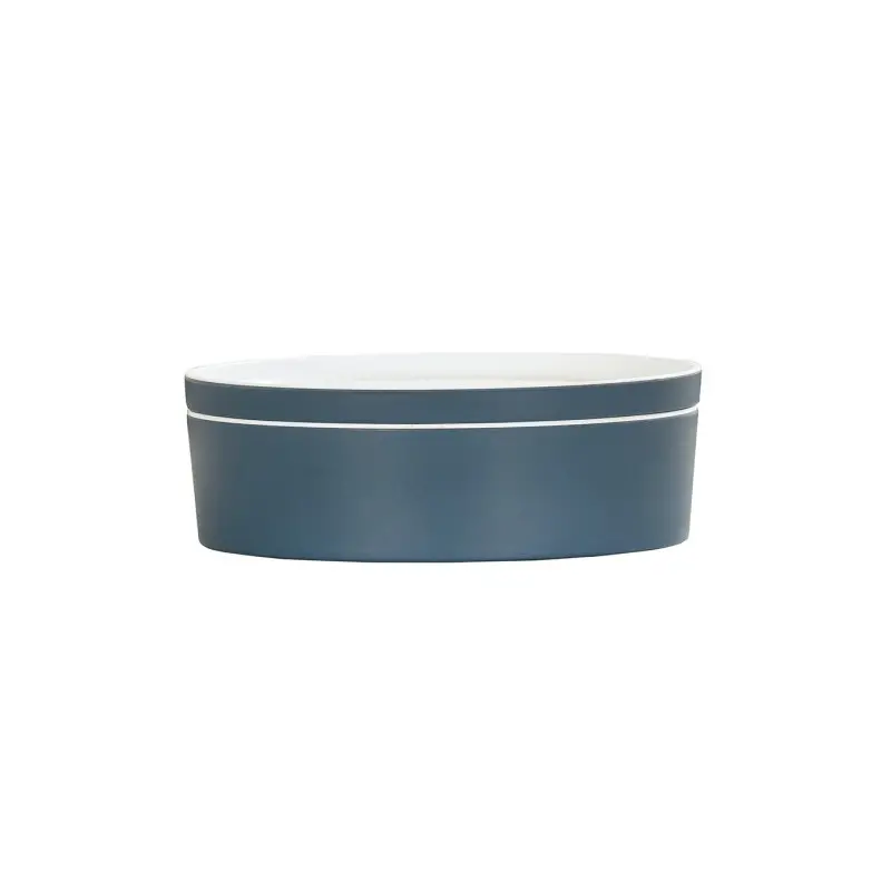 Cal-Mil 9" Round Bento Box - Stone Blue