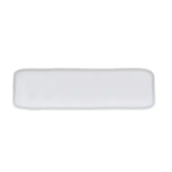 Cal-Mil Carmel 20 x 6 x .75 Platter - White