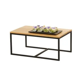 Cal-Mil Black Metal Riser - 12 x 20 x 9