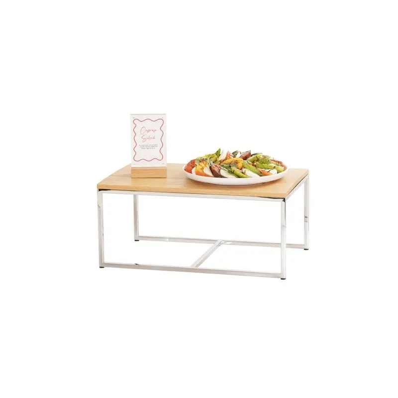 Cal-Mil Chrome Riser - 12 x 20 x 9 Cal-Mil Chrome Riser - 12 x 20 x 9