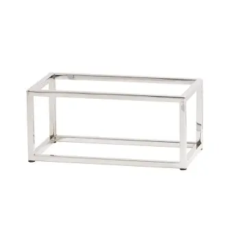 Cal-Mil Chrome Open Frame Riser - 6 x 10 x 6