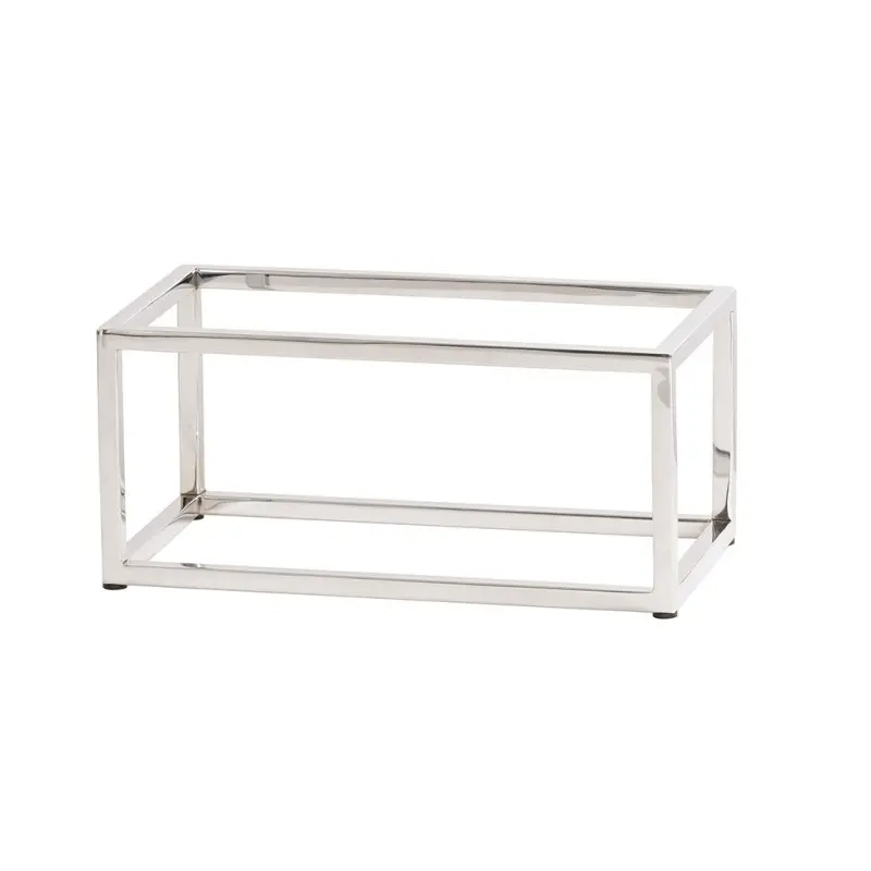 Cal-Mil Chrome Open Frame Riser - 6 x 10 x 6 Cal-Mil Chrome Open Frame Riser - 6 x 10 x 6