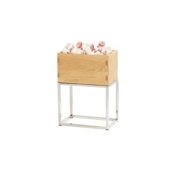 Cal-Mil Chrome Open Frame Riser - 6 x 10 x 9