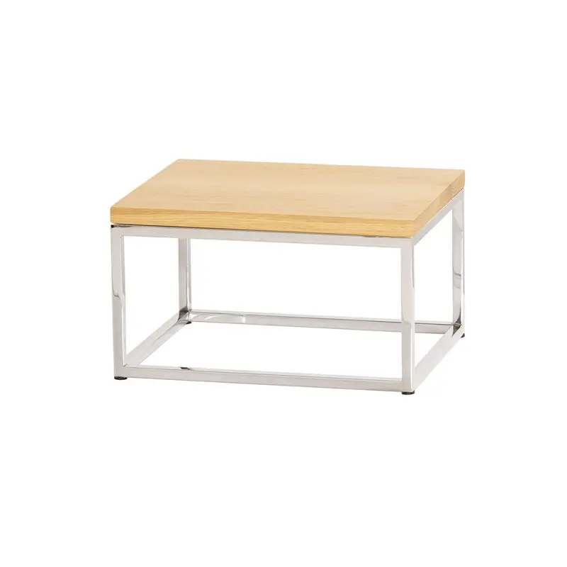 Cal-Mil Chrome Riser - 10 x 12 x 6.75