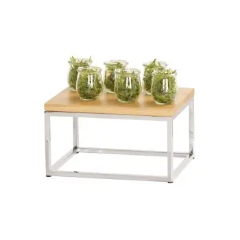 Cal-Mil Chrome Riser - 10 x 12 x 6.75