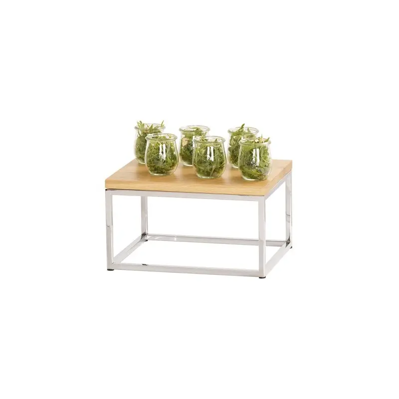 Cal-Mil Chrome Riser - 10 x 12 x 6.75