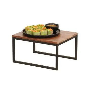 Cal-Mil Black Metal Riser - 10 x 12 x 6.75