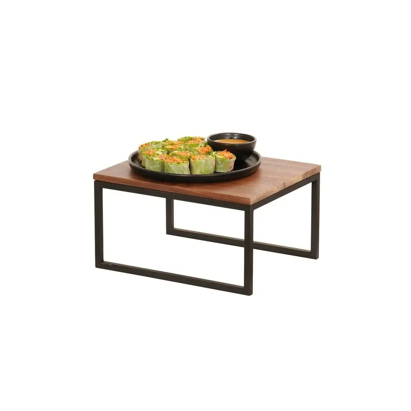 Cal-Mil Black Metal Riser - 10 x 12 x 6.75 Cal-Mil Black Metal Riser - 10 x 12 x 6.75