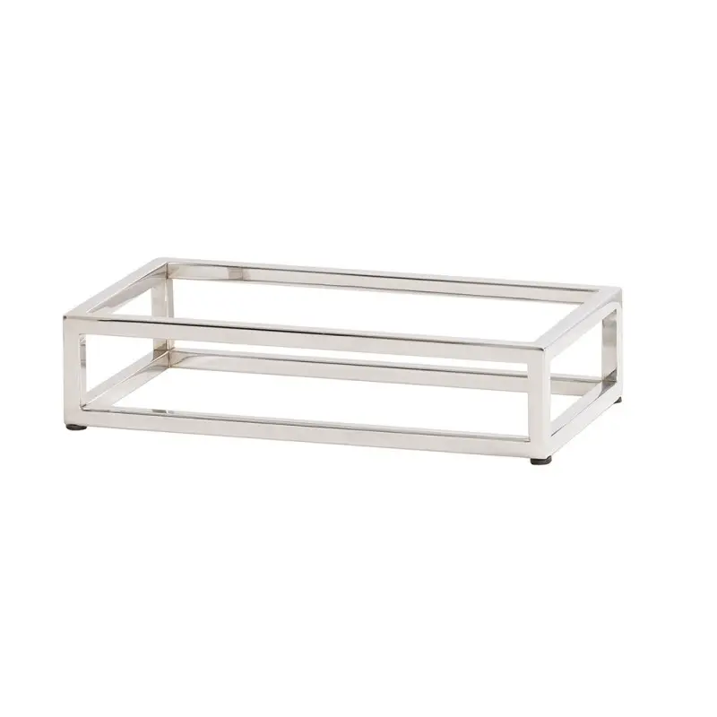 Cal-Mil Chrome Open Frame Riser - 6 x 10 x 3 Cal-Mil Chrome Open Frame Riser - 6 x 10 x 3