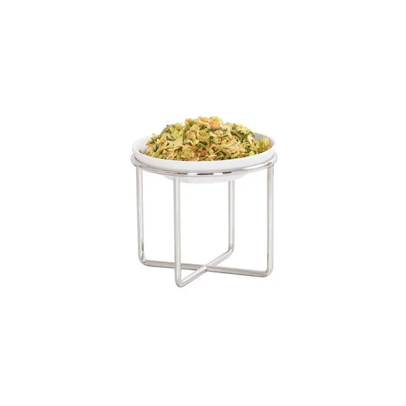 Cal-Mil Chrome Round Riser - 7" H