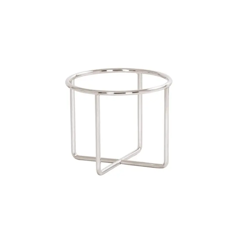 Cal-Mil Chrome Round Riser - 7" H