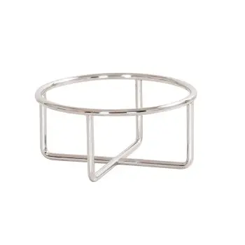 Cal-Mil Chrome Round Riser - 4" H