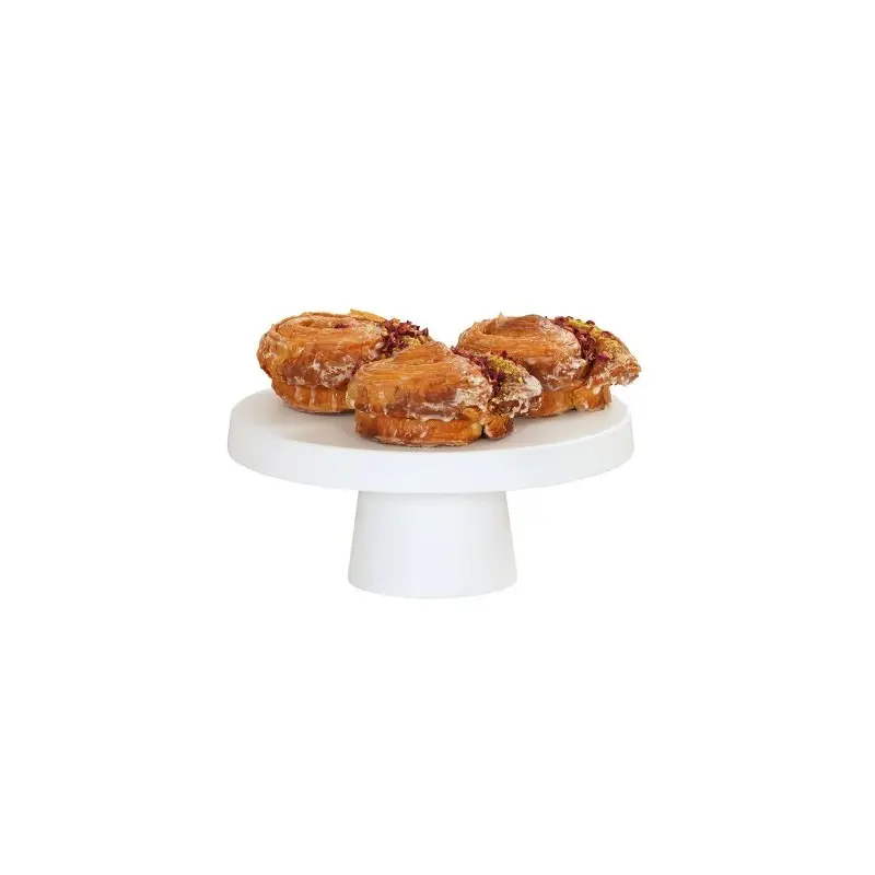 Cal-Mil 12 Dia x 4.25 H Pedestal Cake Stand - White
