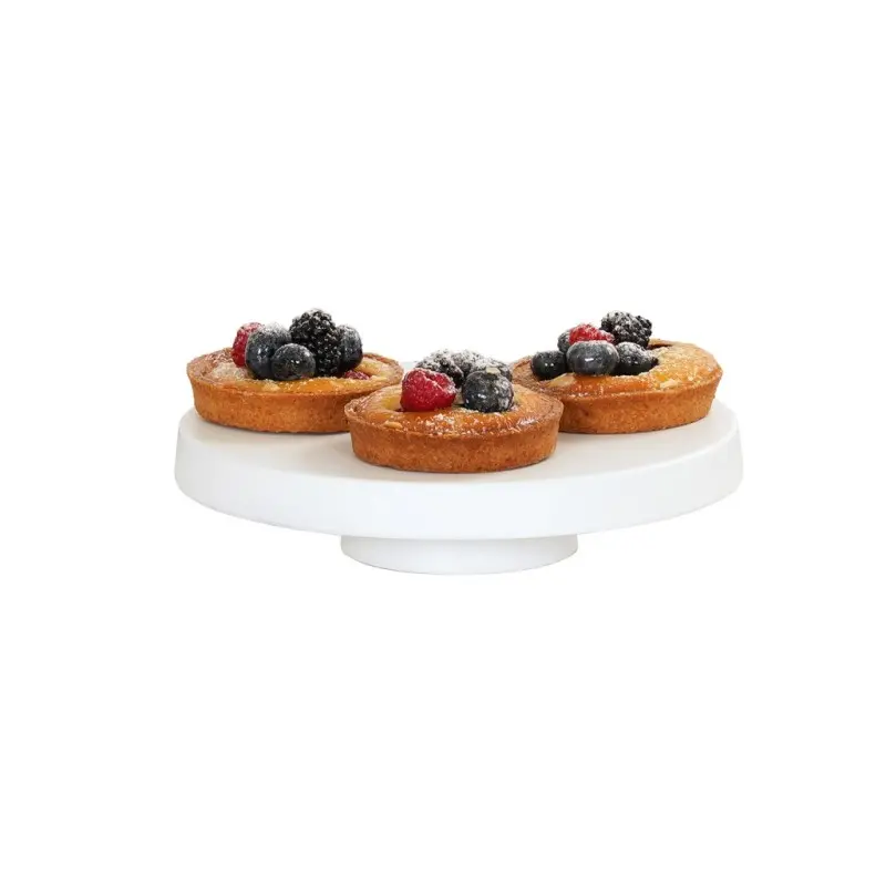 Cal-Mil 12 Dia x 2.25 H Pedestal Cake Stand - White
