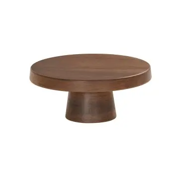 Cal-Mil 10.25 Dia x 4.25 H Pedestal Cake Stand - Walnut