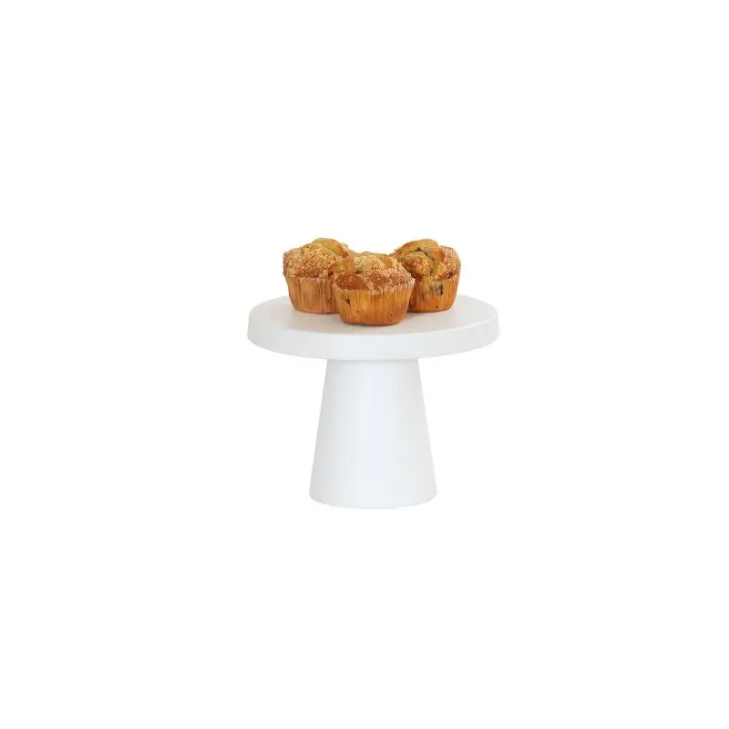 Cal-Mil 10.25 Dia x 7.5 H Pedestal Cake Stand - White