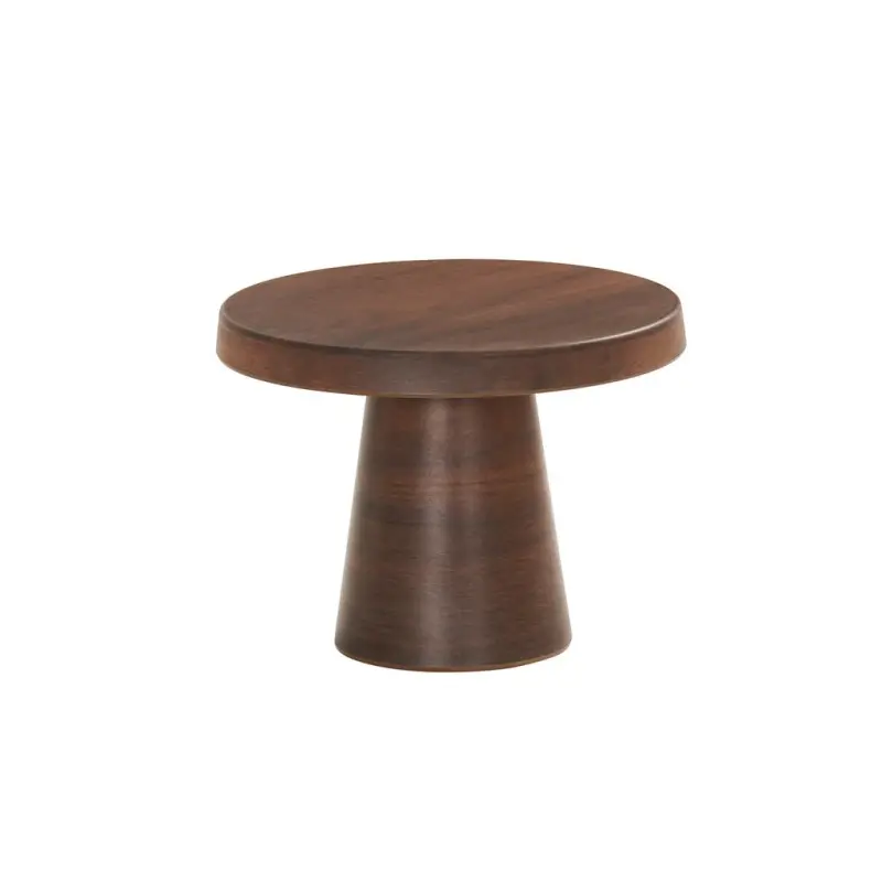Cal-Mil 10.25 Dia x 7.5 H Pedestal Cake Stand - Walnut Cal-Mil 10.25 Dia x 7.5 H Pedestal Cake Stand - Walnut