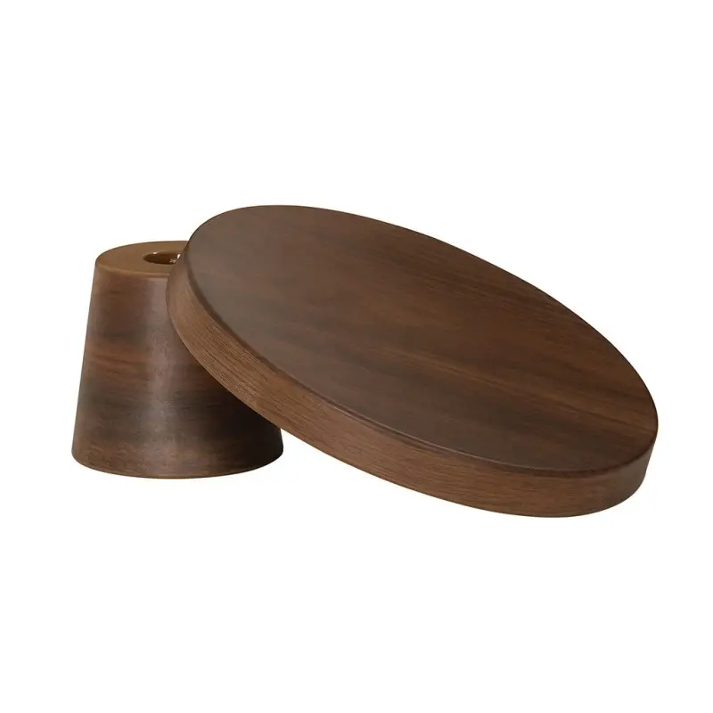 Cal-Mil 10.25 Dia x 7.5 H Pedestal Cake Stand - Walnut Cal-Mil 10.25 Dia x 7.5 H Pedestal Cake Stand - Walnut