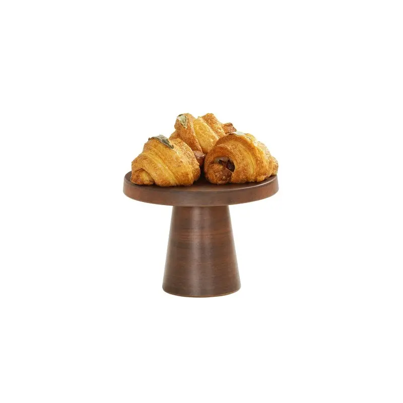 Cal-Mil 10.25 Dia x 7.5 H Pedestal Cake Stand - Walnut Cal-Mil 10.25 Dia x 7.5 H Pedestal Cake Stand - Walnut