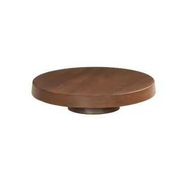 Cal-Mil 10.25 Dia x 2.25 H Pedestal Cake Stand - Walnut