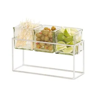 Cal-Mil Chrome 3 Jar Holder - 6" H