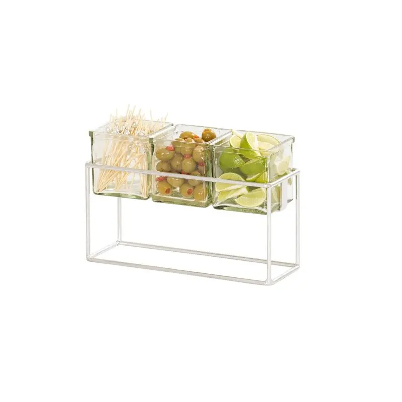 Cal-Mil Chrome 3 Jar Holder - 6" H