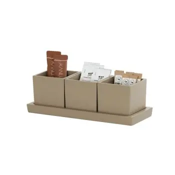 Cal-Mil Resin 3 Jar Tray - Taupe
