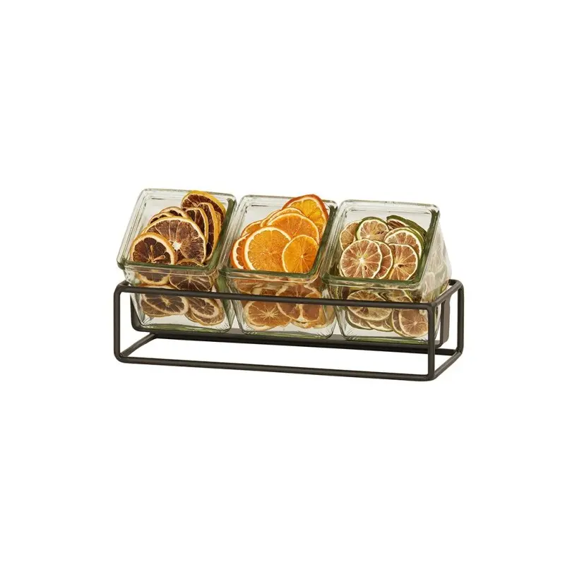 Cal-Mil Black 3 Jar Holder - 3" H